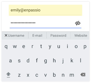 android autofill for keyboards