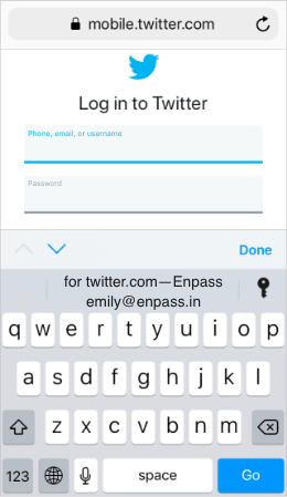 Enpass extension for Safari autofill
