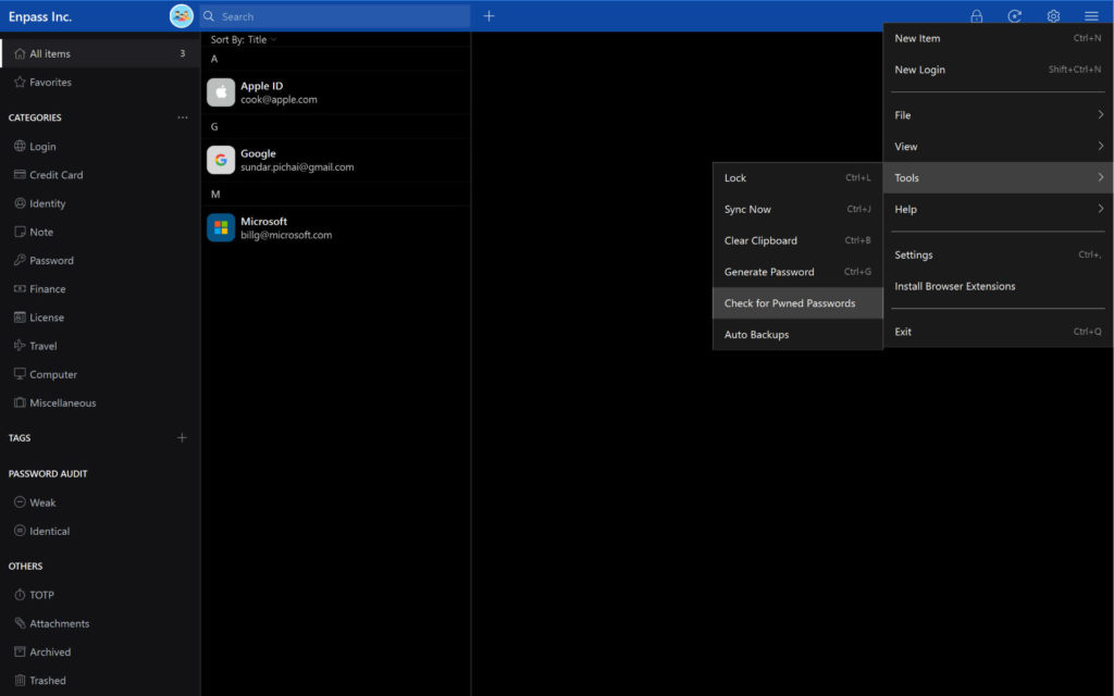 Enpass - Have I Been Pwned