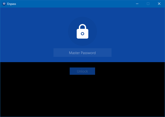 Enpass lockscreen