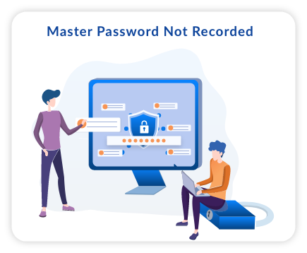 Master password not recorded