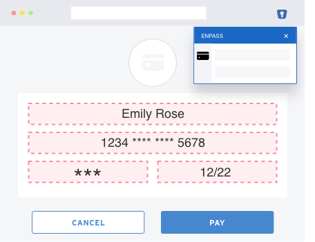 autofill card detail
