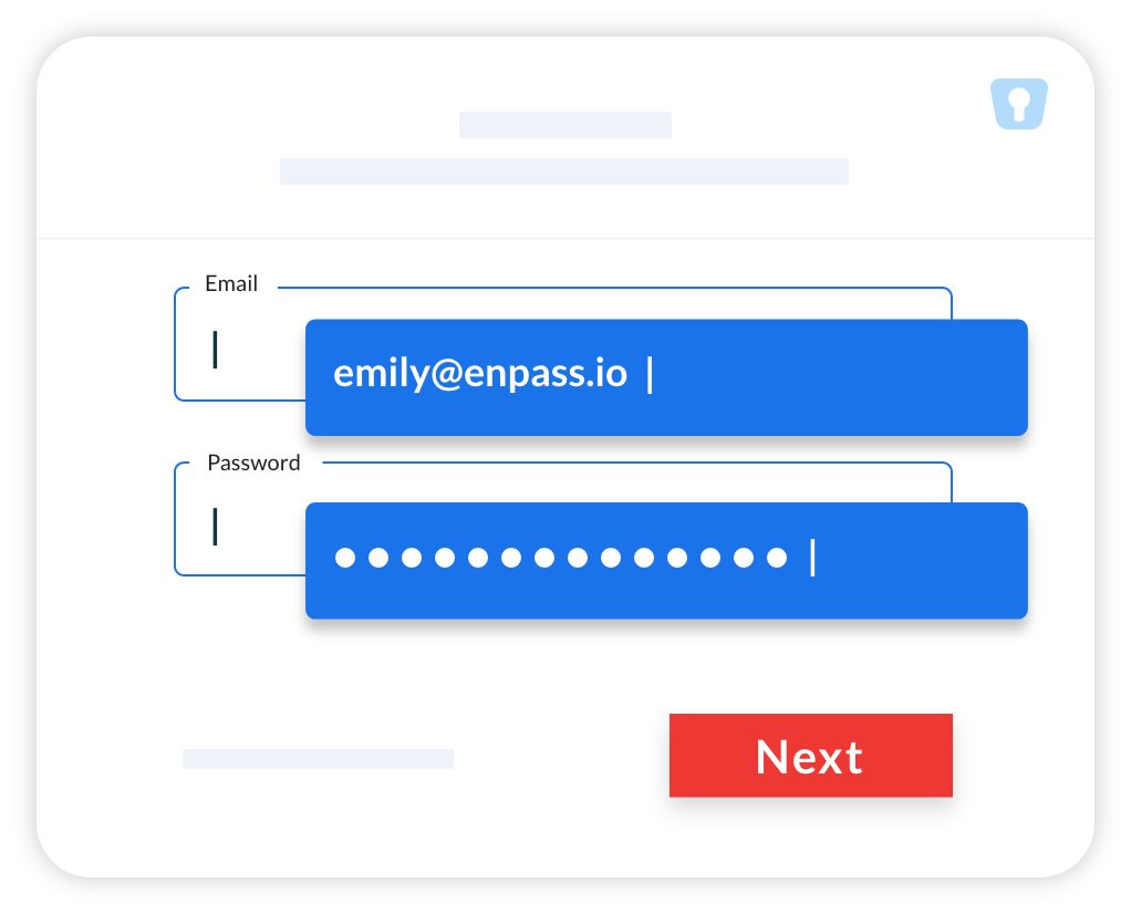 gerenciador de senhas de login de clique único