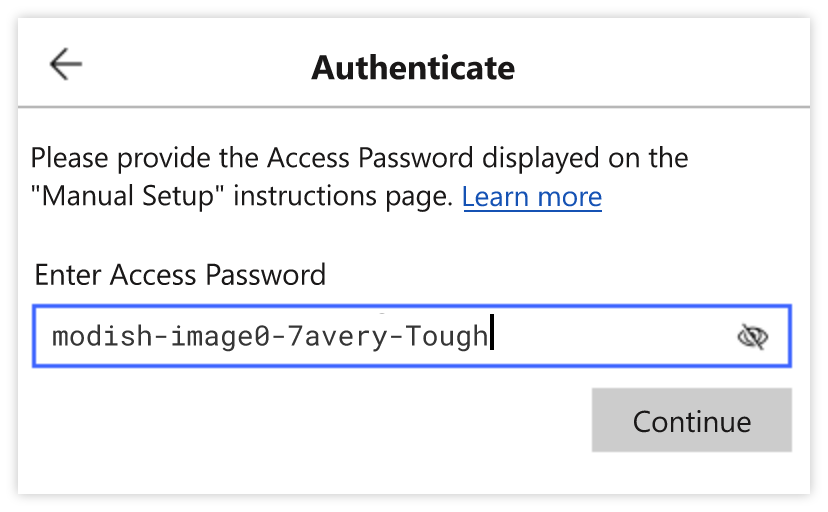 authenticate