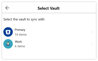 Select vault