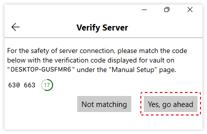 verify server in windows