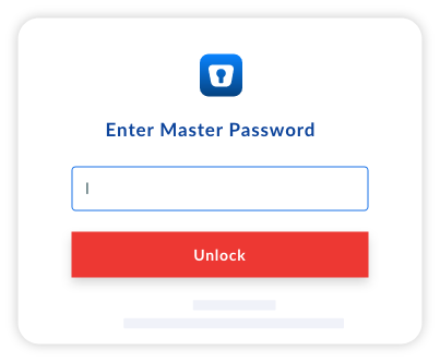 Remember only your master password